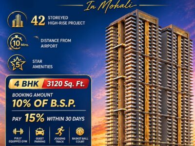 Luxury 4 BHK High-Rise Apartments in Sector 83-A, IT City Mohali | 3120 Sq. Ft.